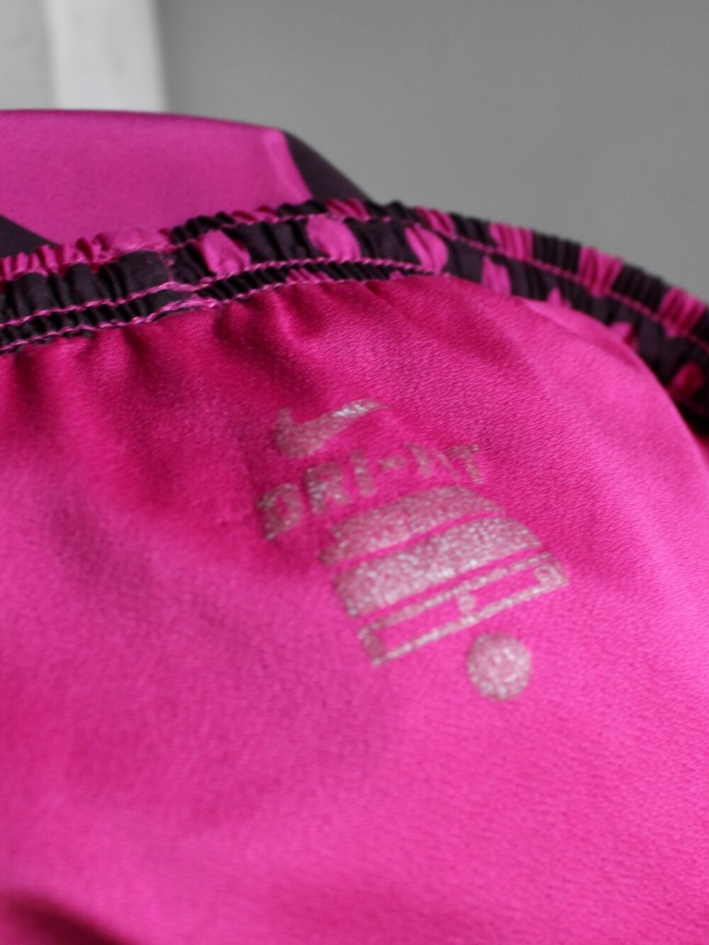 Nike Dry-Fit Mix Print Purple Pink Polka Dot Striped Running Shorts Size Small - Picture 4 of 7
